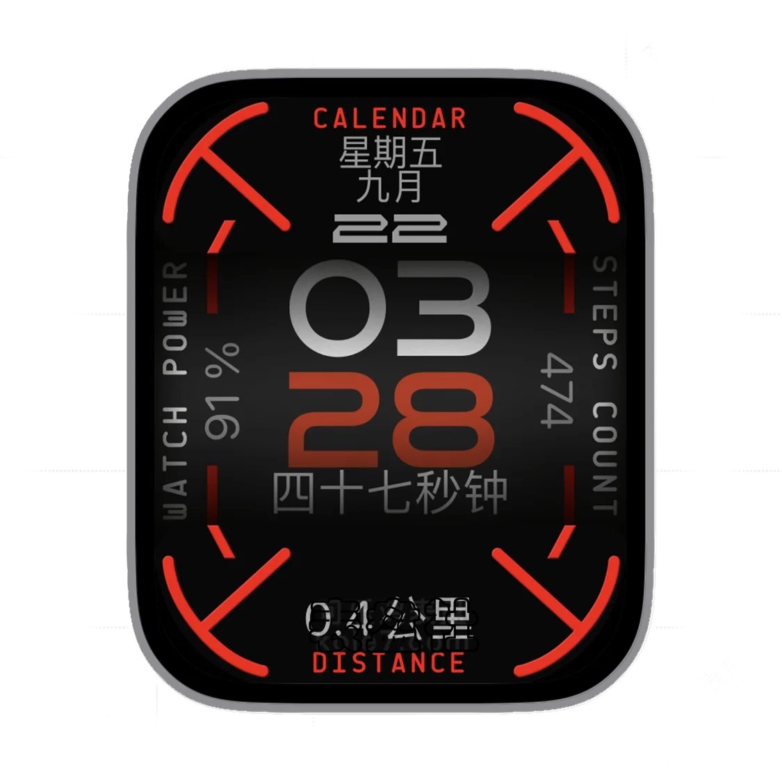 日期时间里城ultra专用表盘.clock&clock2 65718