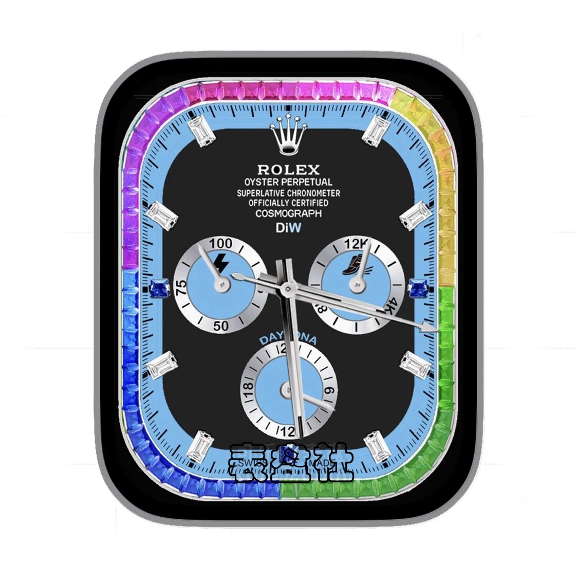 ROLEX劳力士七彩色宝石三盘式ultra专用 表盘