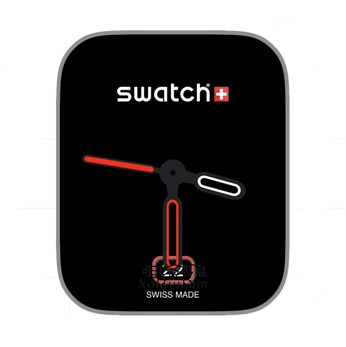 Swatch斯沃琪简约年历指针表盘