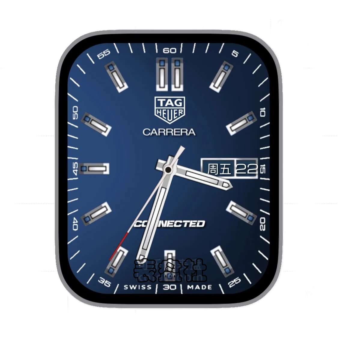 TAG Heuer泰格豪雅深蓝色日期年历指针表盘