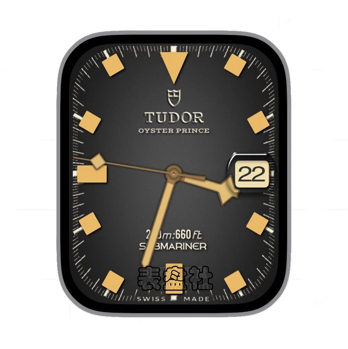 TUDOR帝舵炭黑黄年历指针ultra专用表盘