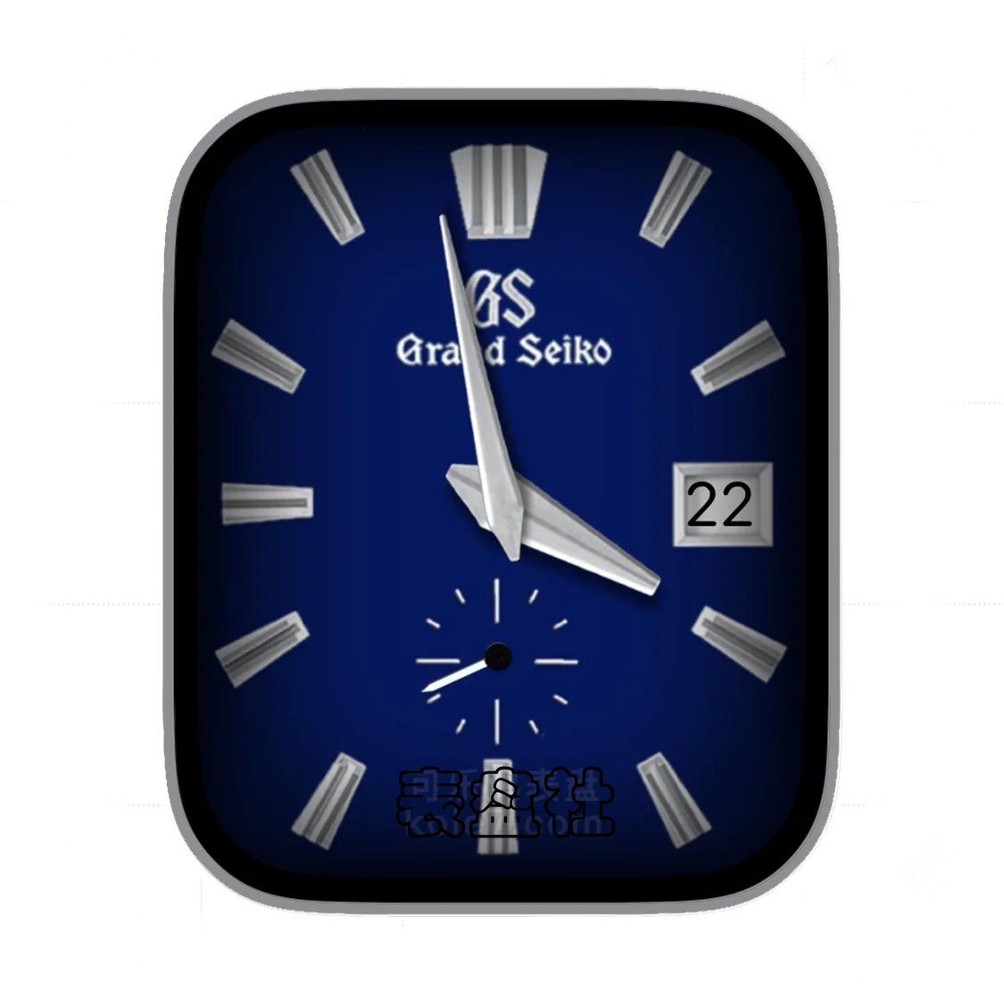 Seiko精工暗蓝色单盘式年历简约表盘