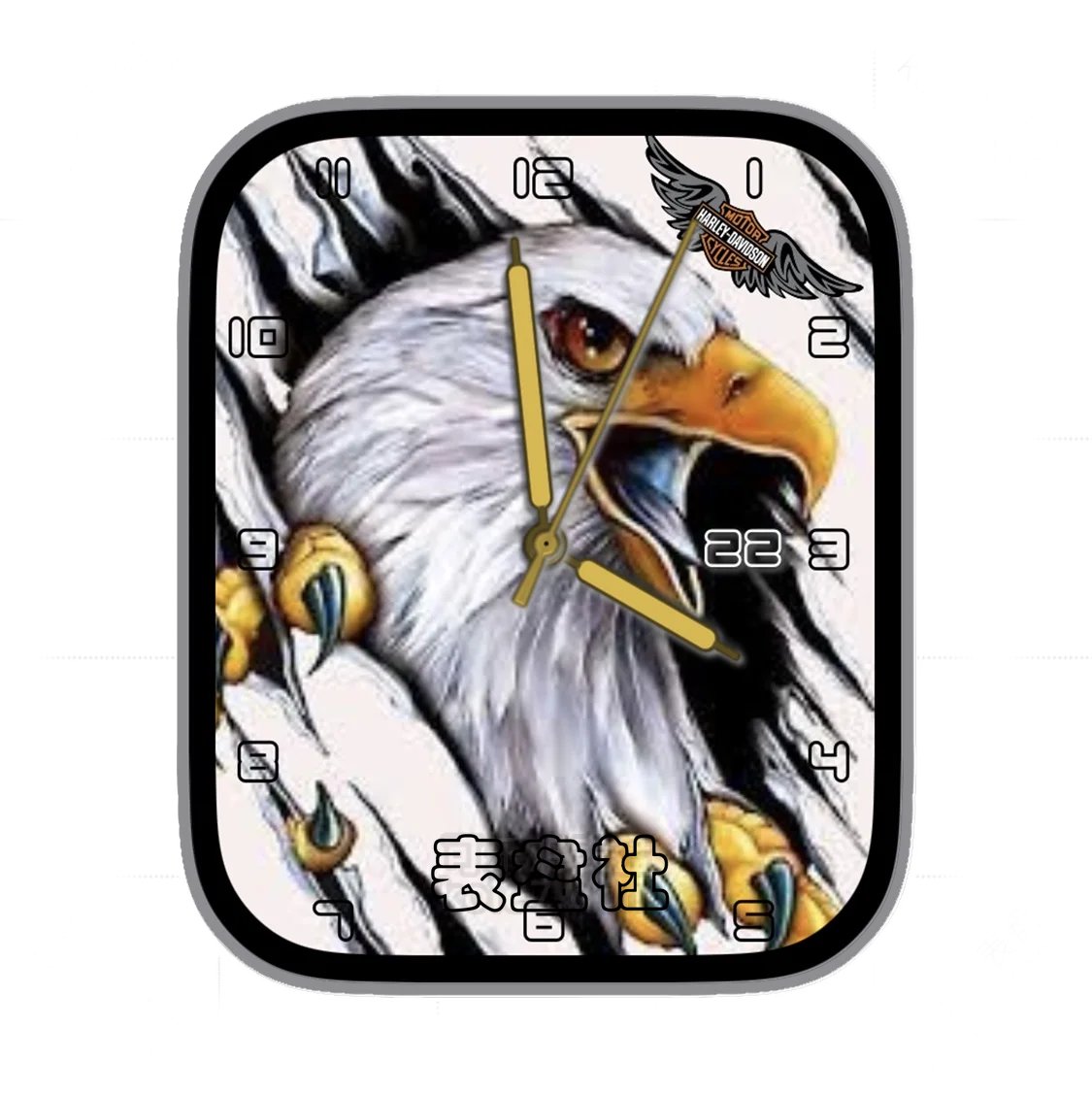 鹰头数字年历指针表盘