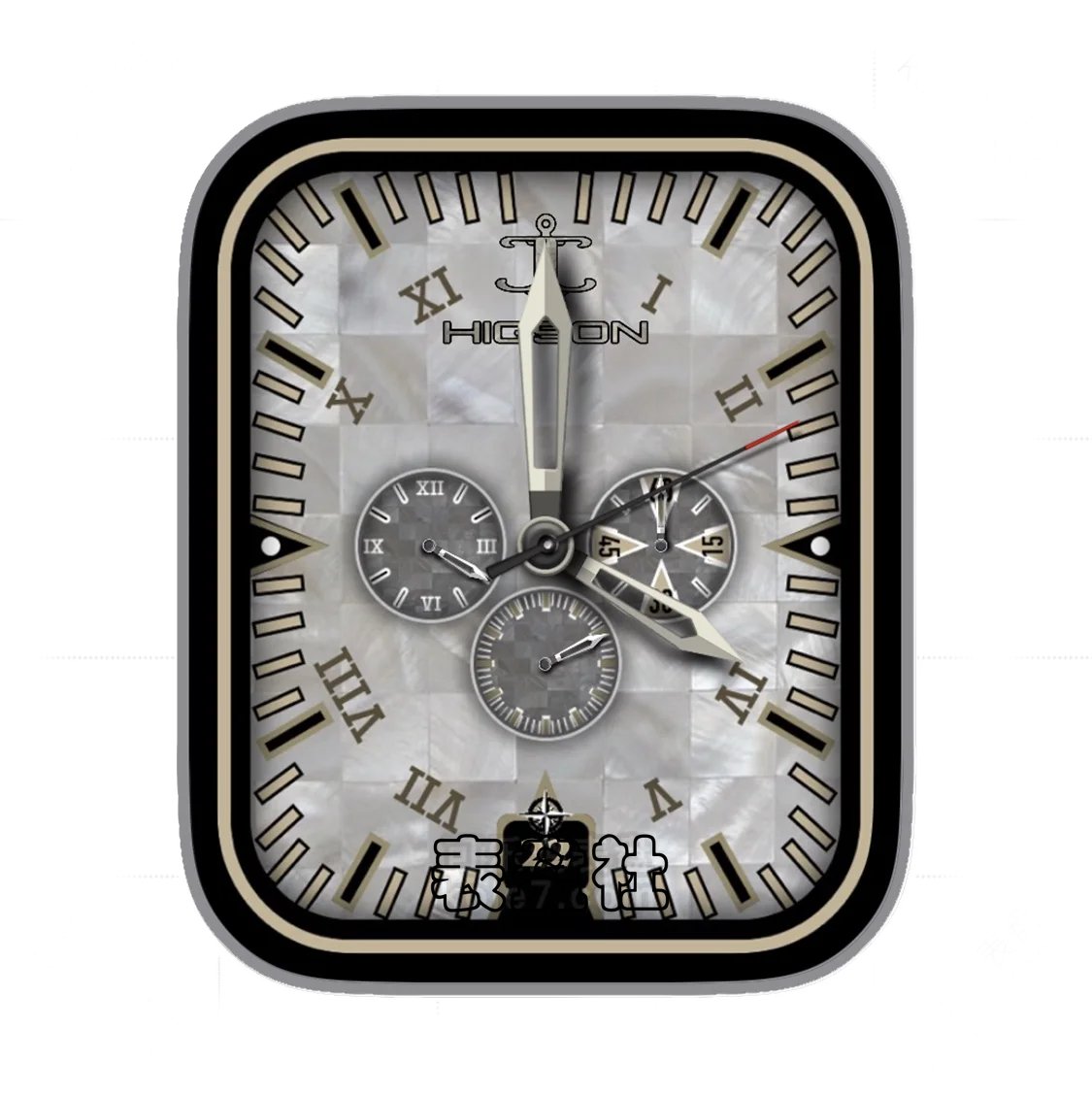 HGSON三盘式年历指针表盘