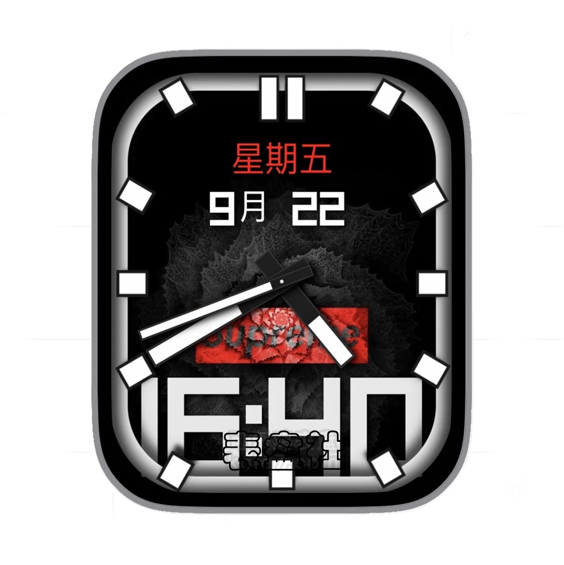 百花筒日期时间指针UItra表盘