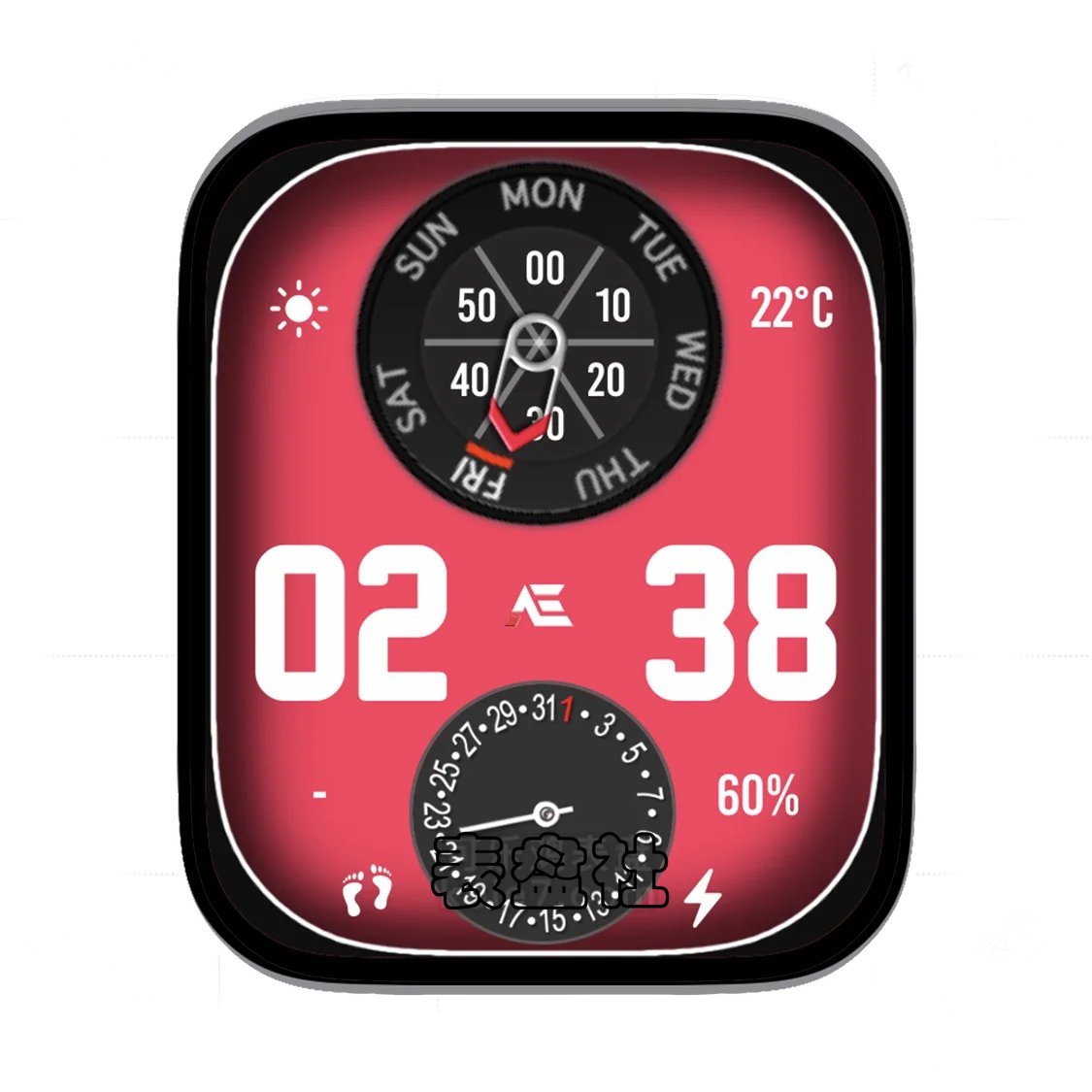 AE红底多功能显示Ultra专用表盘