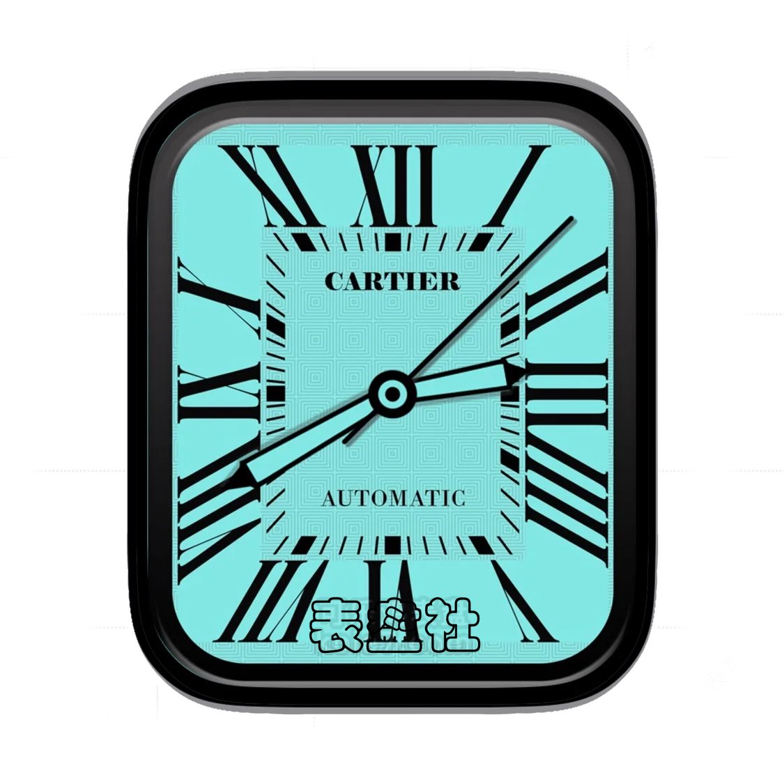 CARTIER卡地亚宝石蓝罗马数字表盘