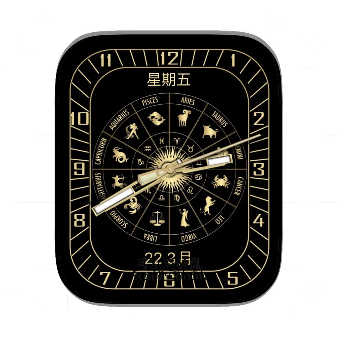 十二生肖简约数字表盘