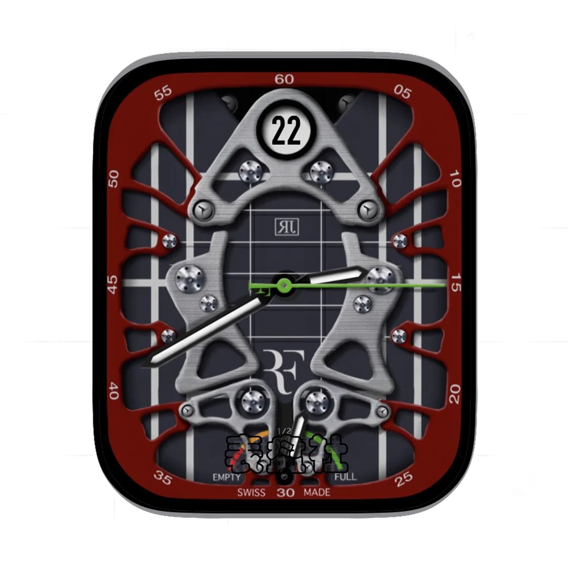 RJ金属质感镂空表盘