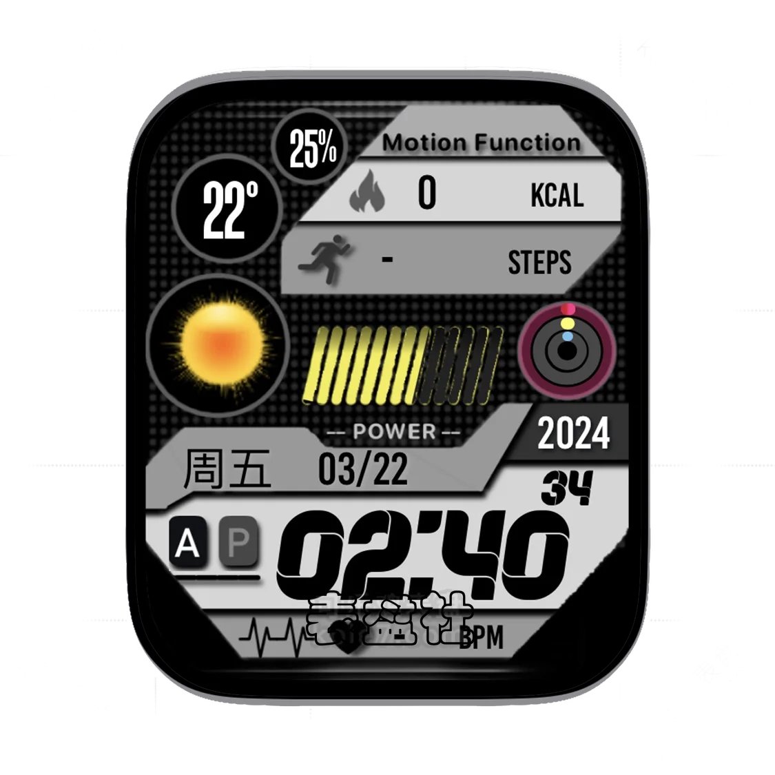 Motion Function运动数字多功能显示表盘