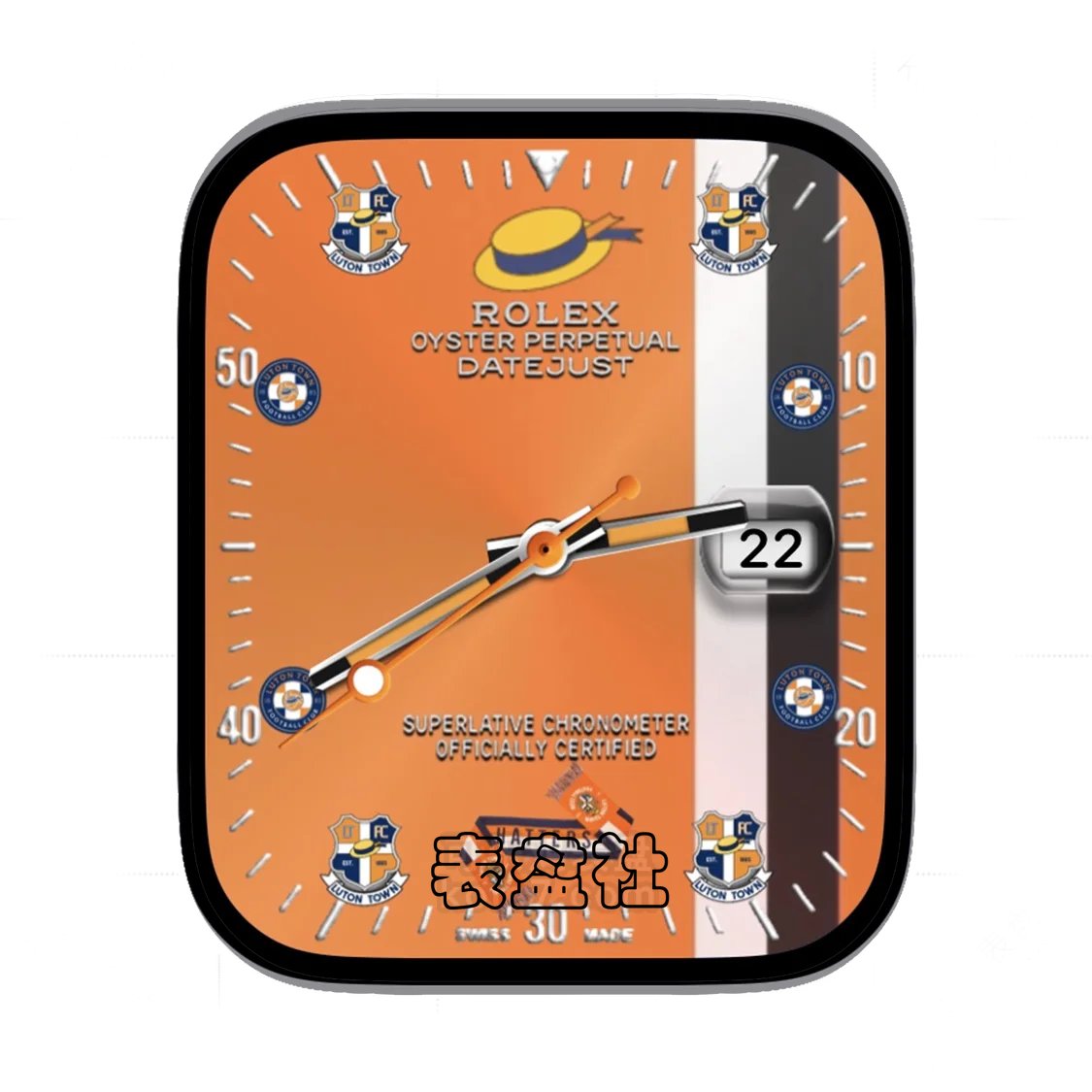 ROLEX&FC劳力士&世界足球联盟款简约年历表盘