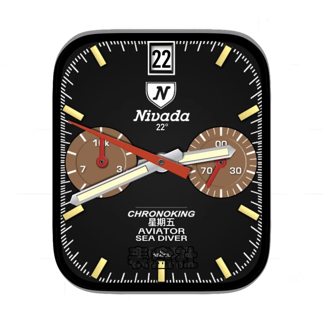 nivada尼维达酷黑双盘式Ultra专用表盘
