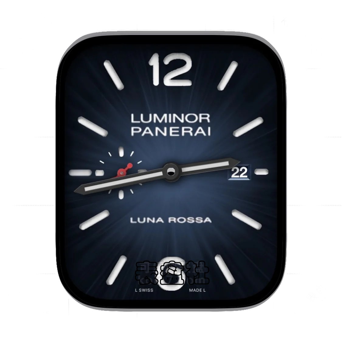 LUMINOR PANERAI 沛纳海墨蓝单盘年历表盘