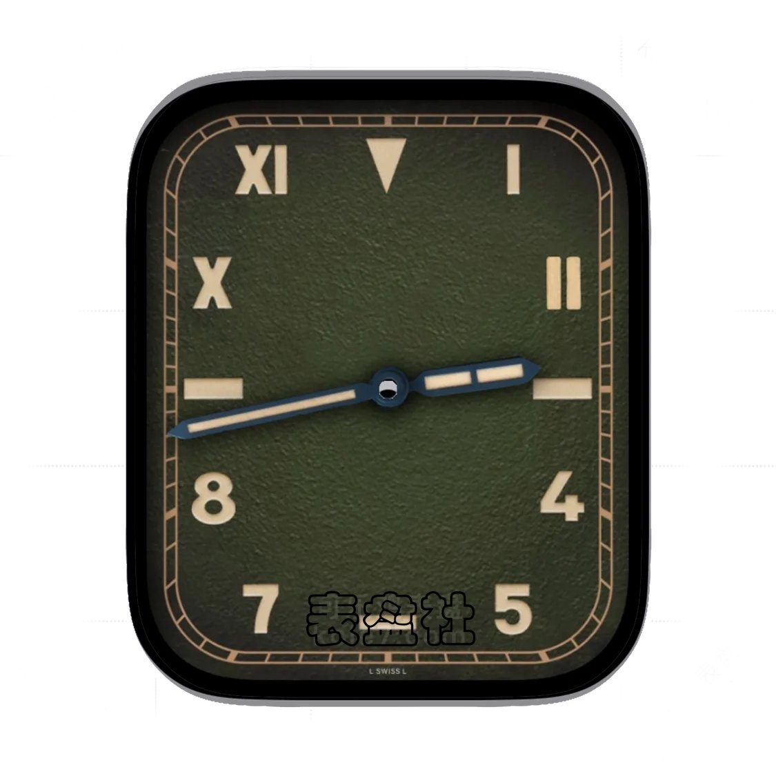 Panerai Radiomir沛纳海镭得米尔磨砂绿时分表盘