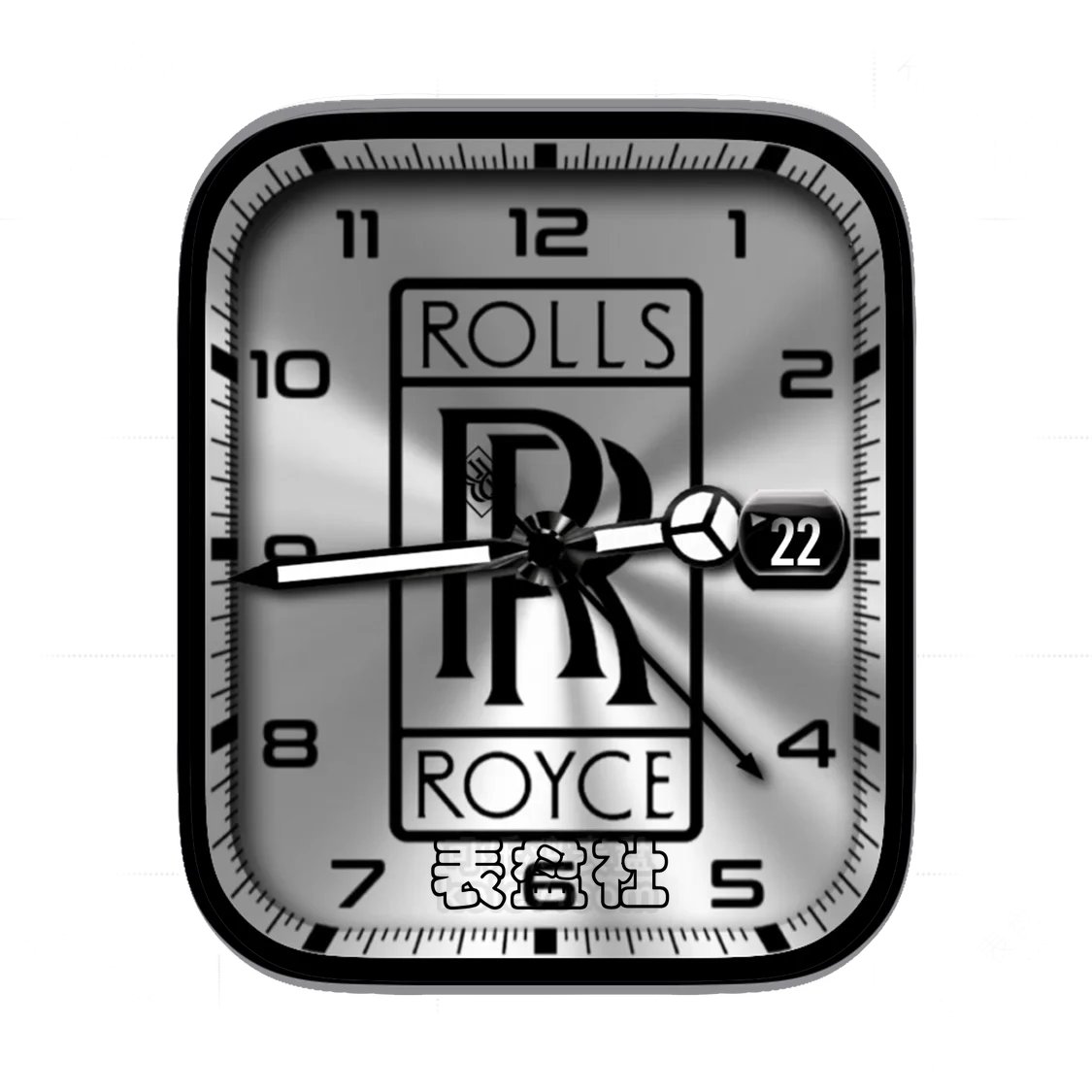 RollsRoyce劳斯莱斯金属拉丝灰年历表盘