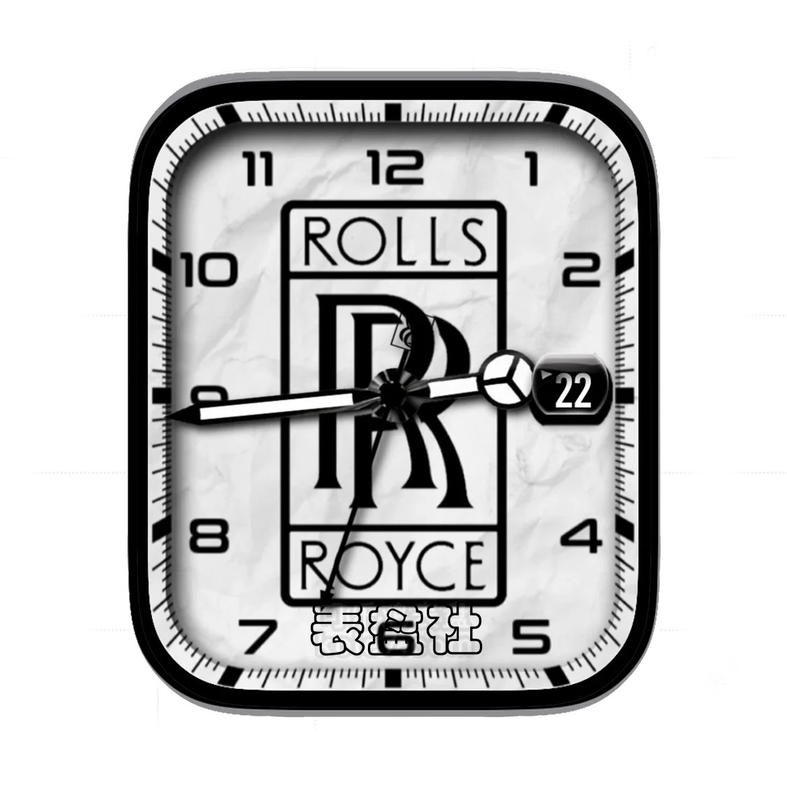 RollsRoyce劳斯莱斯灰底底年历表盘