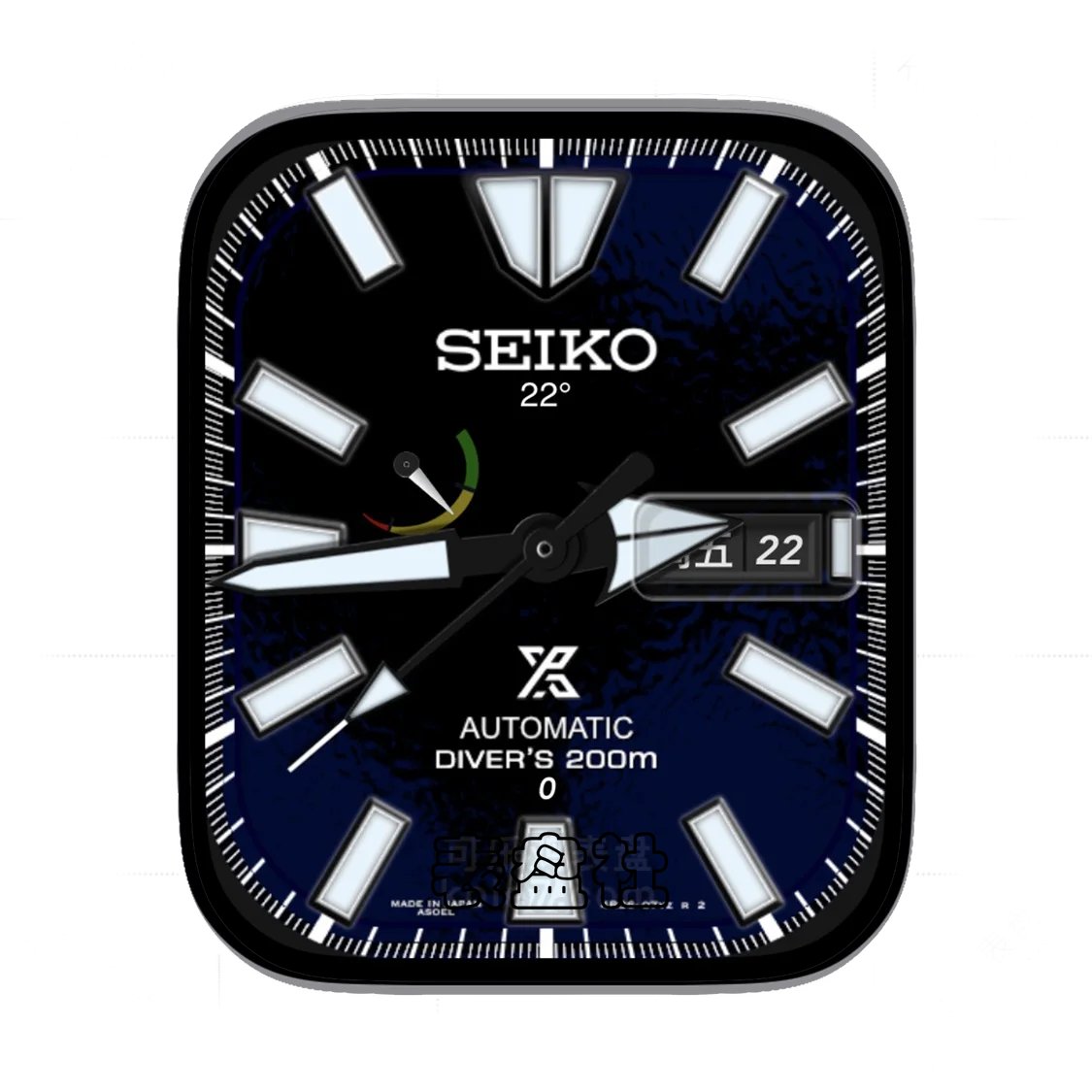 SEIKO精工墨蓝年历Ultra专用表盘
