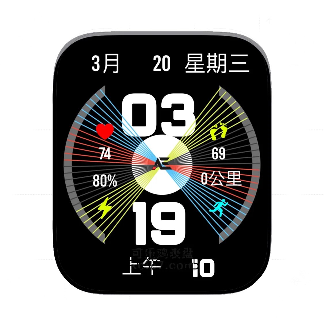 AE绚丽多功能数字表盘