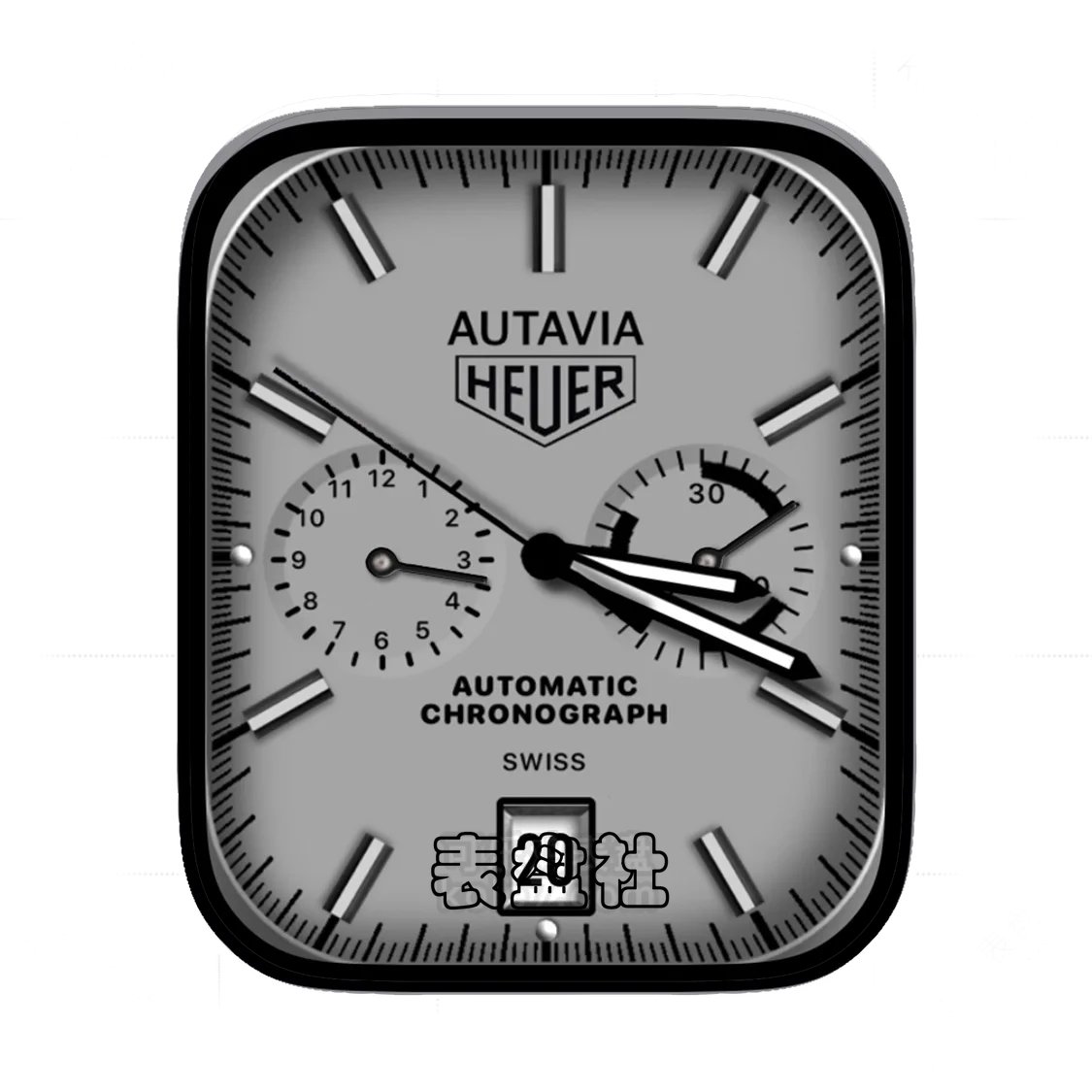 TAG Heuer泰格豪雅Autavia系列磨砂灰Ultra专用表盘