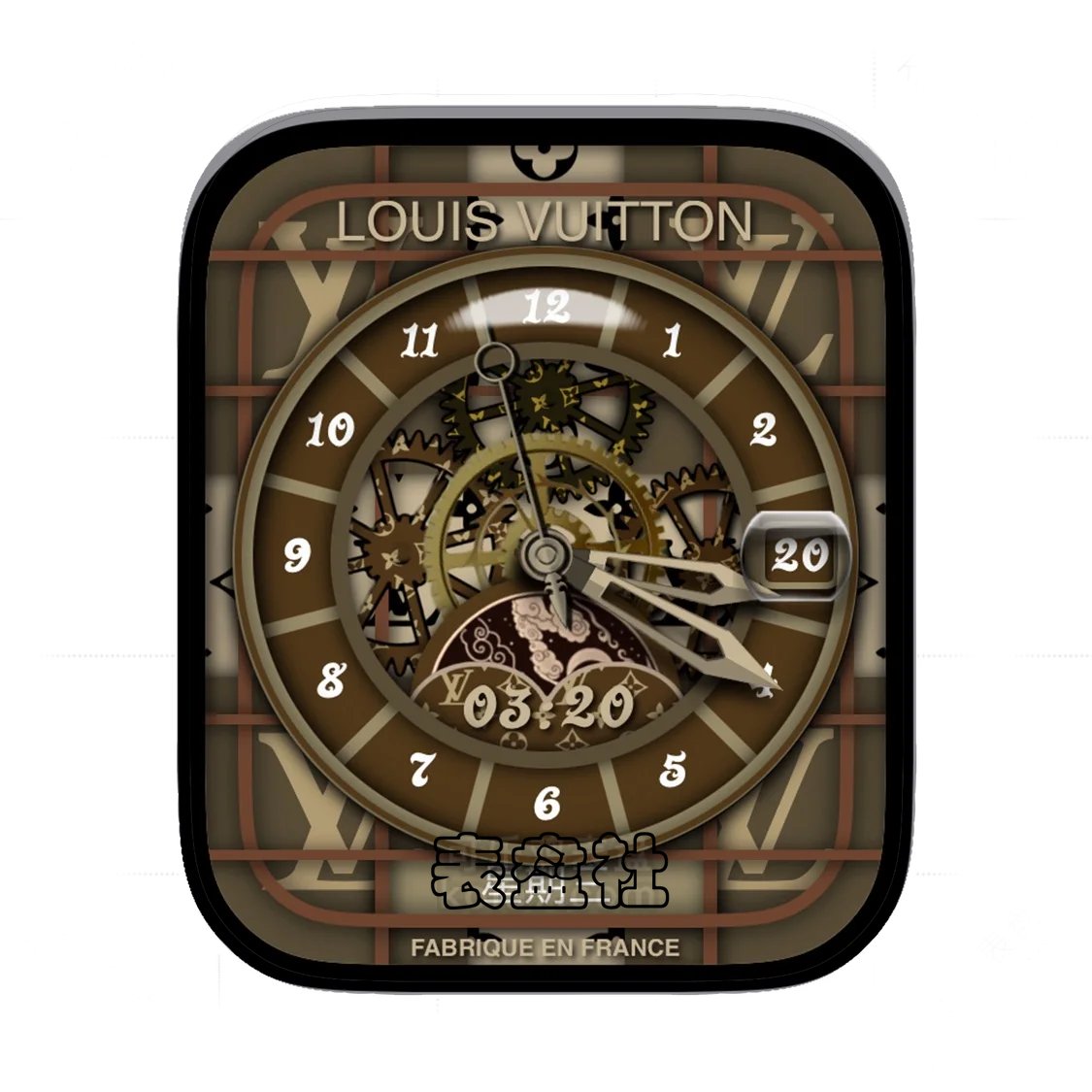 V路易威登机械齿轮表盘