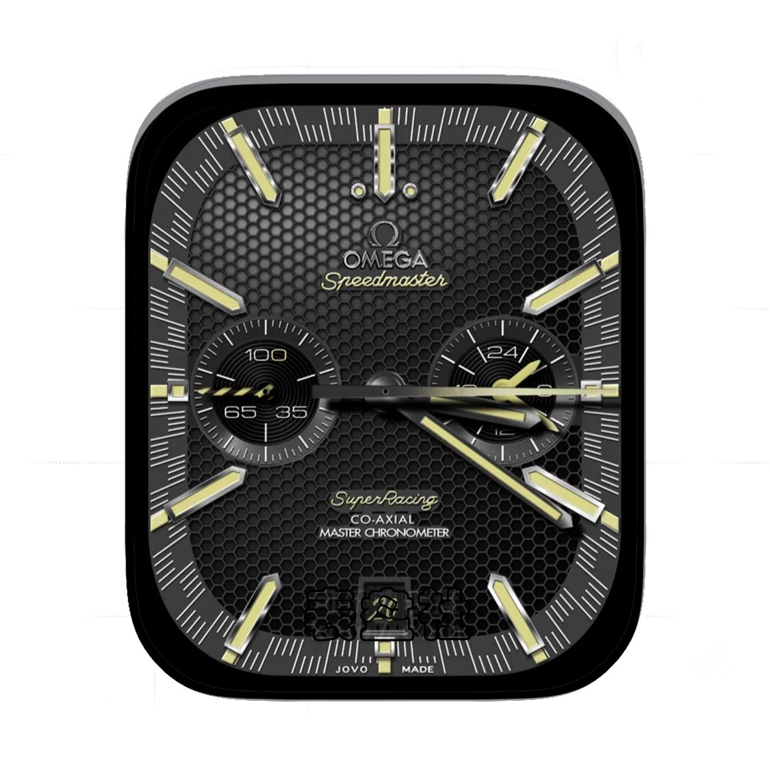 OMEGA欧米茄高级金属质感蜂窝网双盘式年历Ultra专用表盘