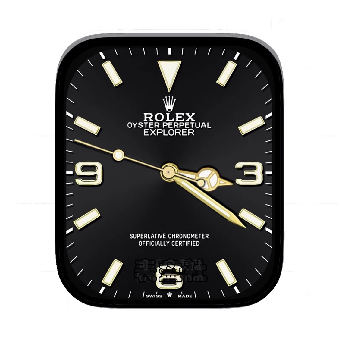 OLEX劳力士酷黑简约数字Ultra专用表盘