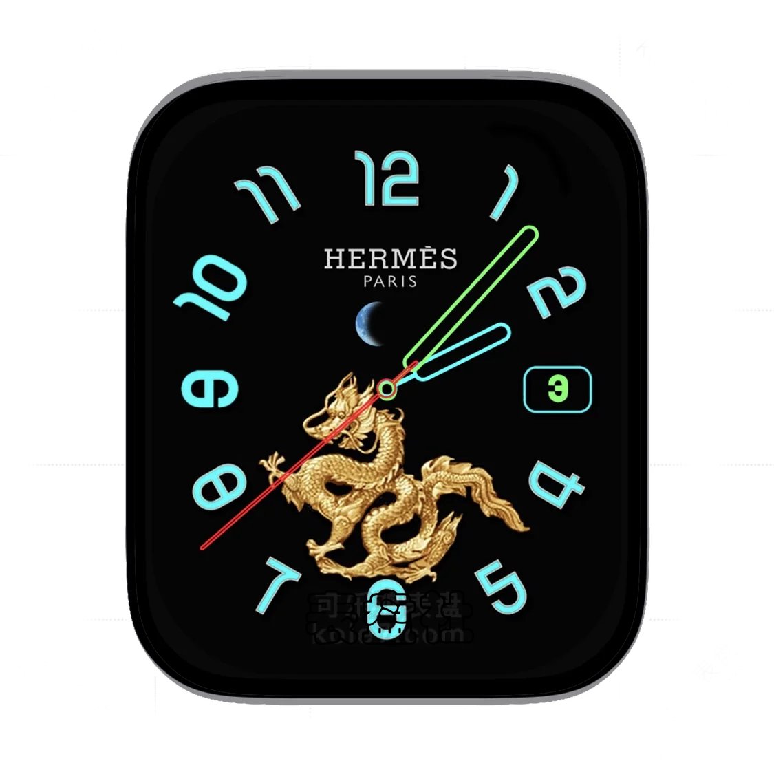 HERMES爱马仕龙年数字表盘