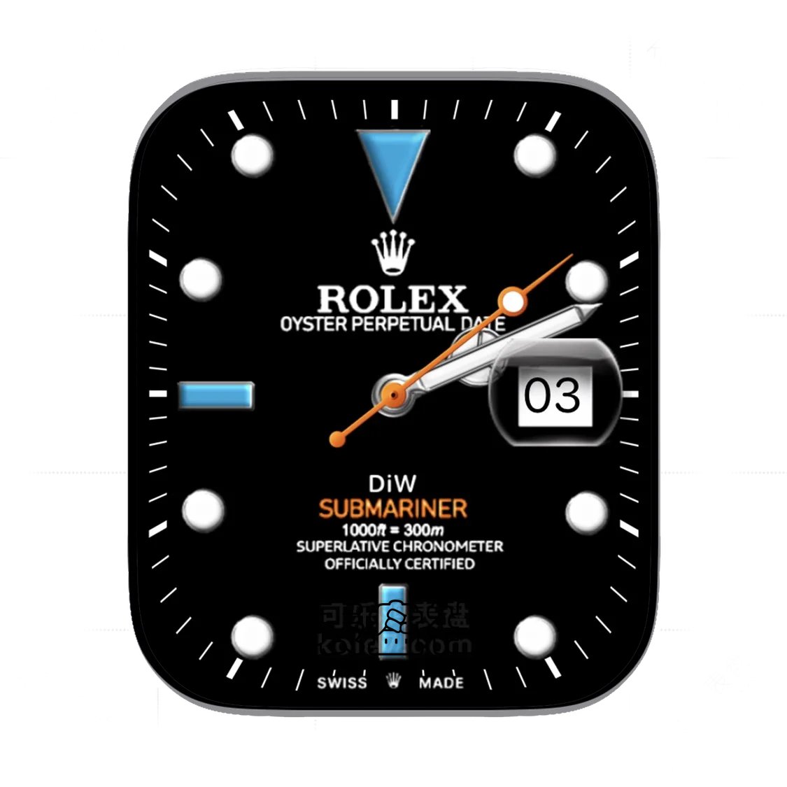 ROLEX劳力士酷黑简约Ultra专用表盘