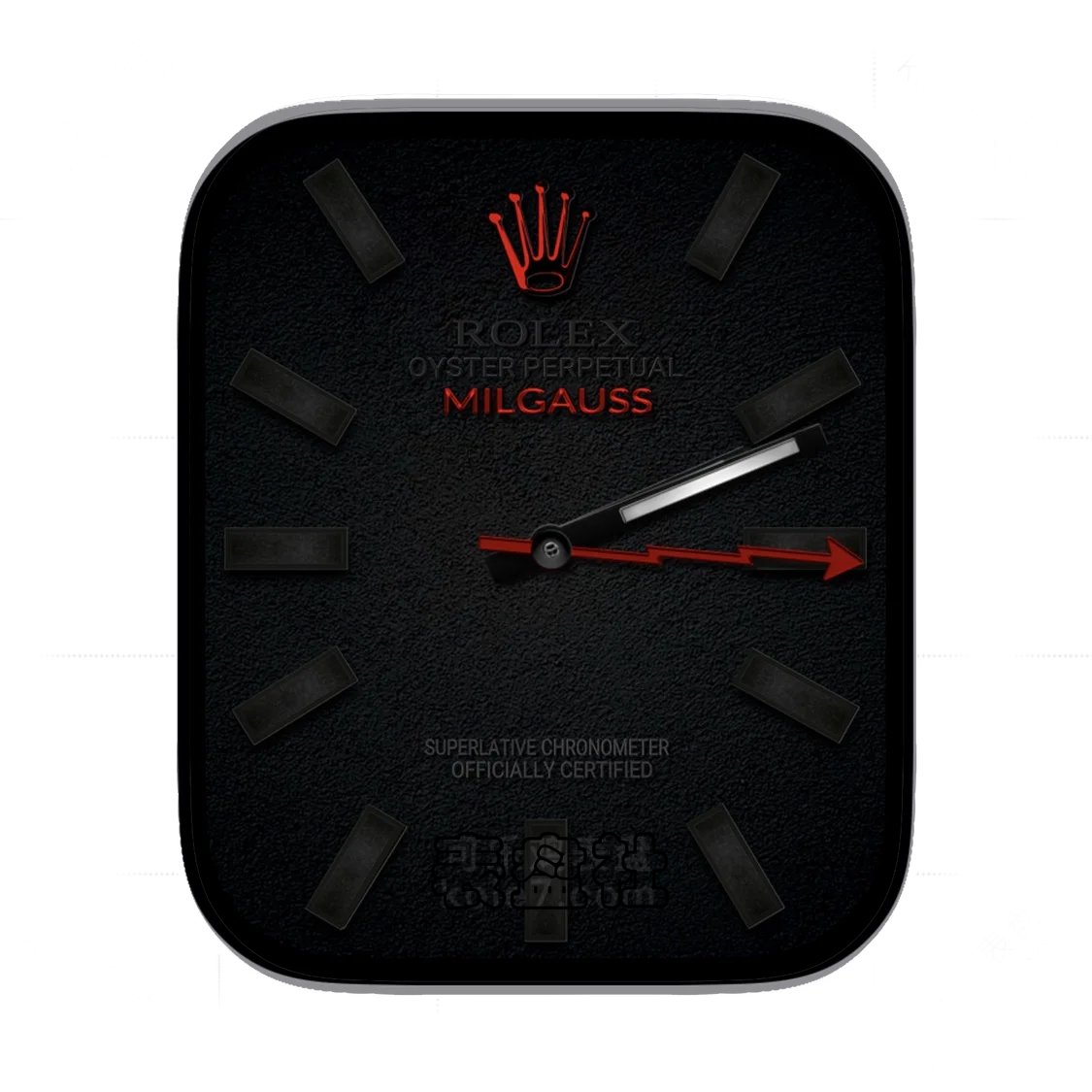 ROLEX劳力士高级磨砂黑简约表盘.clock&clock2 70078