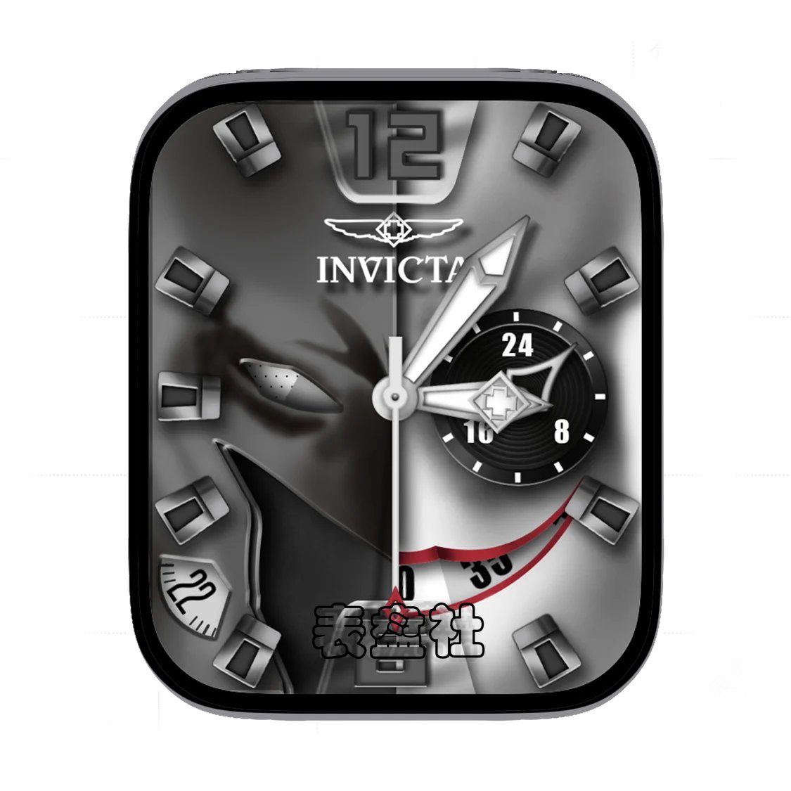 INVICTA因维克塔银色小丑单盘式表盘