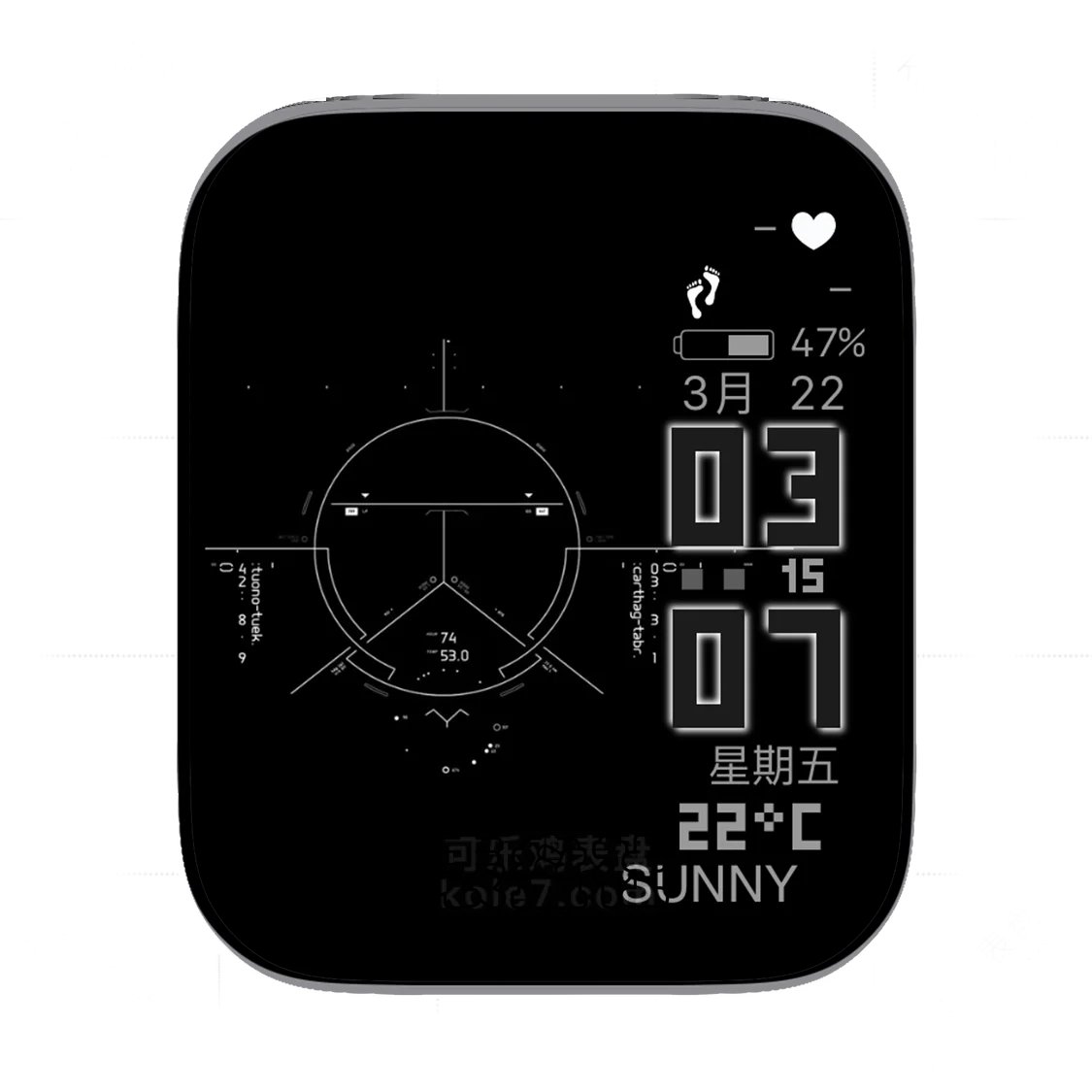 动态客机多功能数字表盘