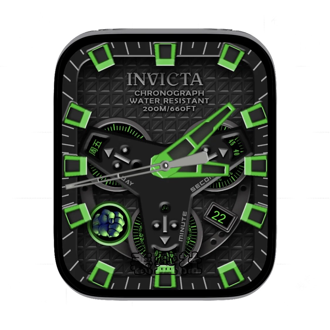 INVICTA因维克塔绿巨人夜光绿表盘