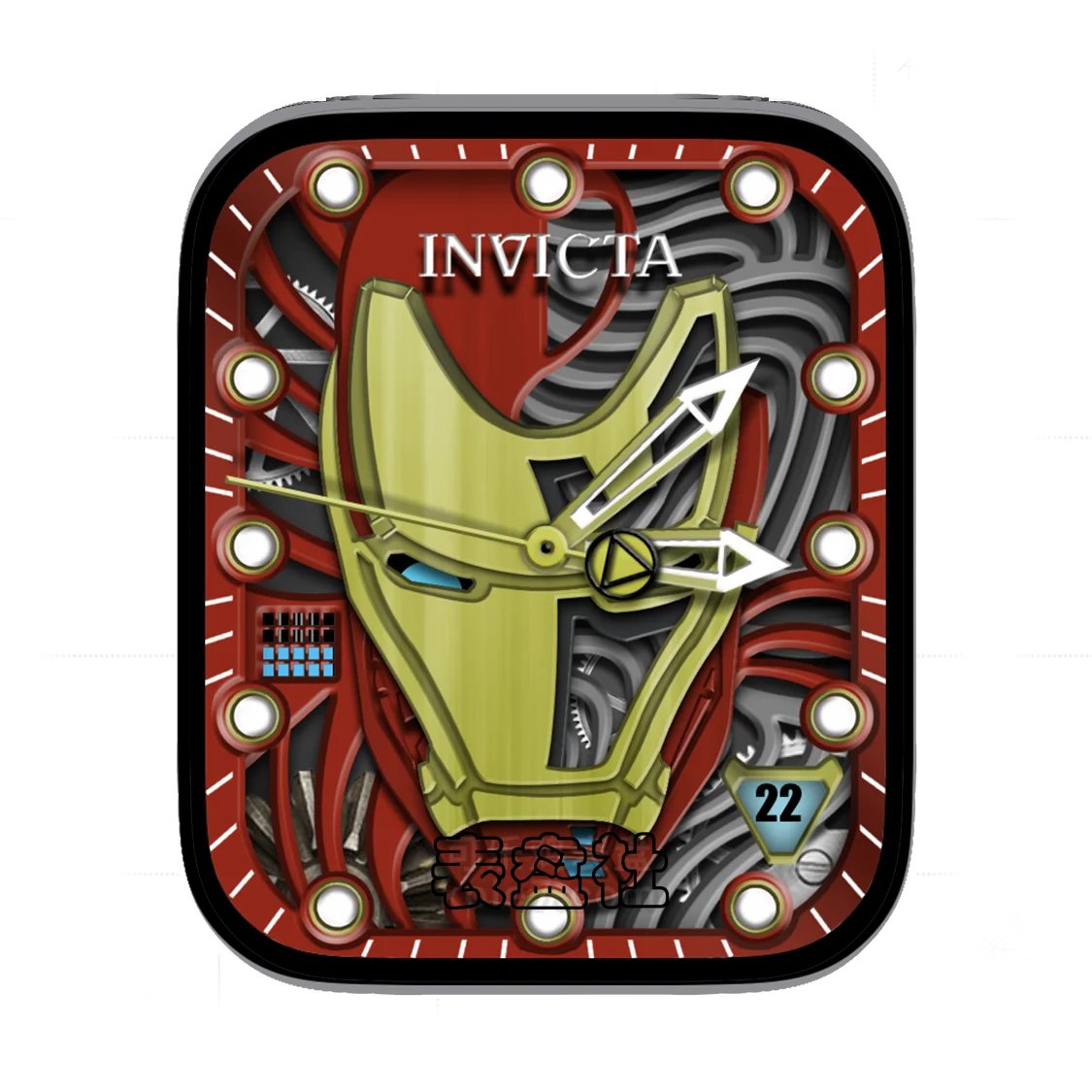 INVICTA因维克塔&Ironman钢铁侠3D质感机械表盘