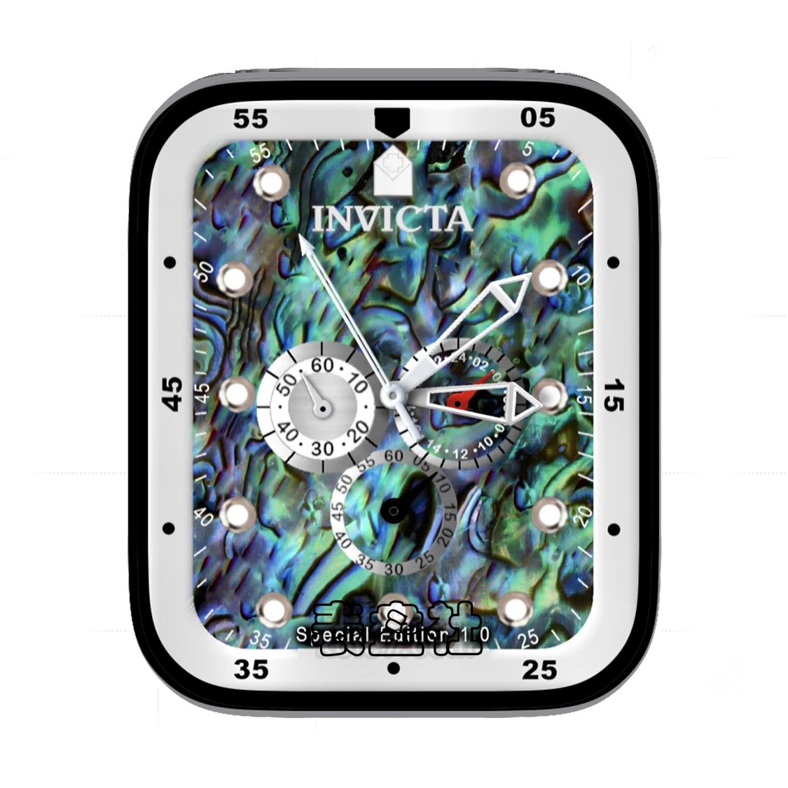 INVICTA因维克塔三盘式表盘