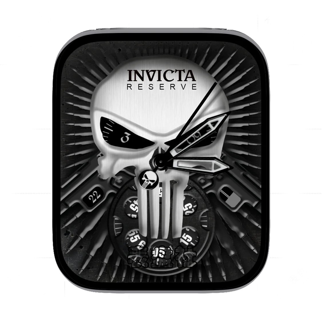 INVICTA因维克塔&punisher惩罚者3D质感表盘