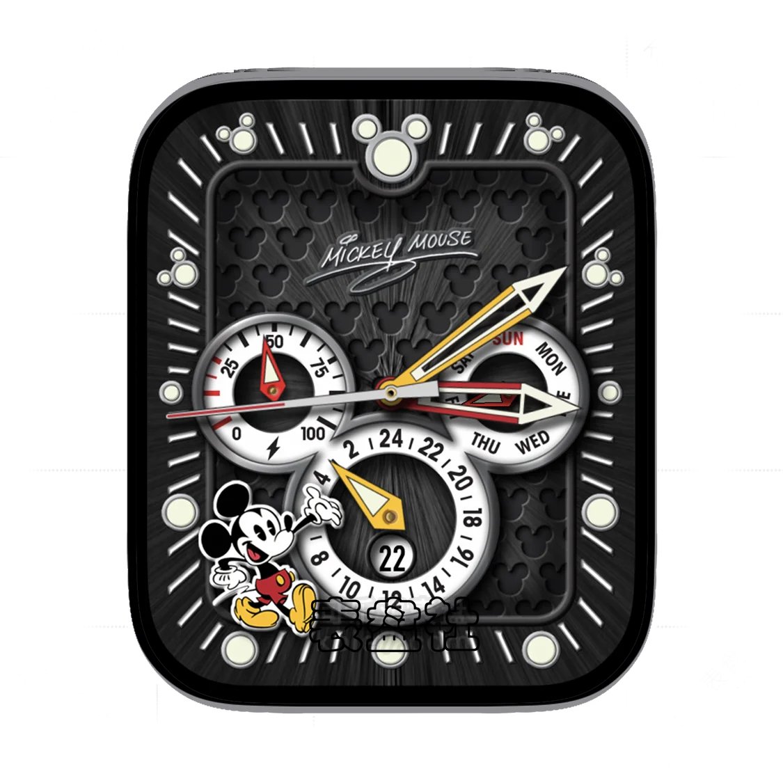 Mickey 米奇米老鼠三盘式 表盘