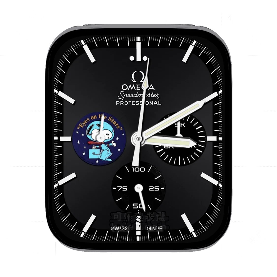 Omega欧米茄史努比三盘式Ultra专用表盘