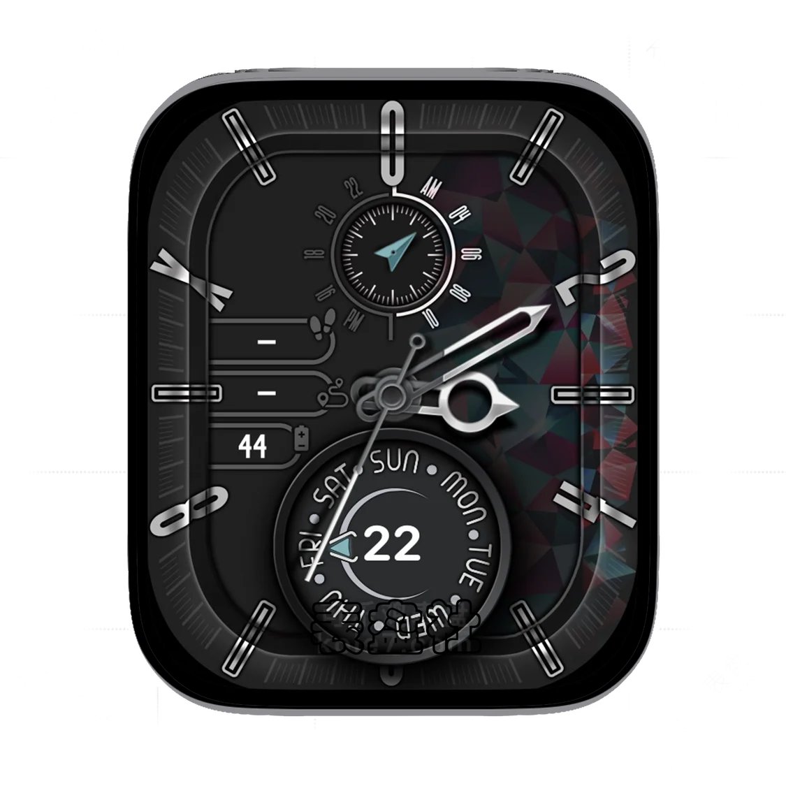 RLMade酷黑简约数字表盘