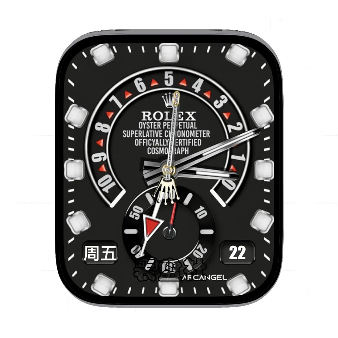 Rolex劳力士灰黑蚝式恒动单盘式表盘