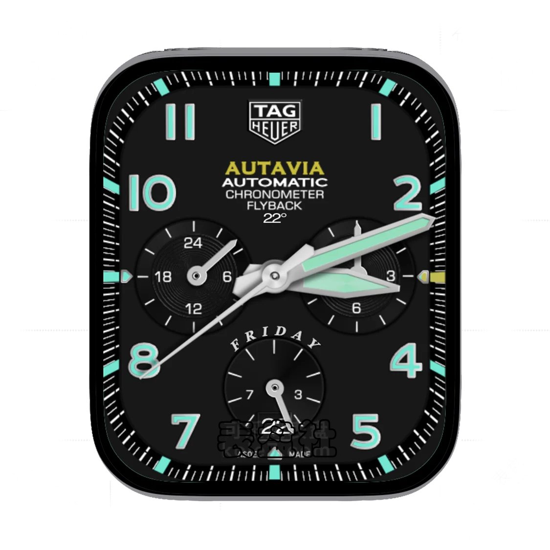 TAGHEUER泰格豪雅酷黑三盘式Ultra专用表盘