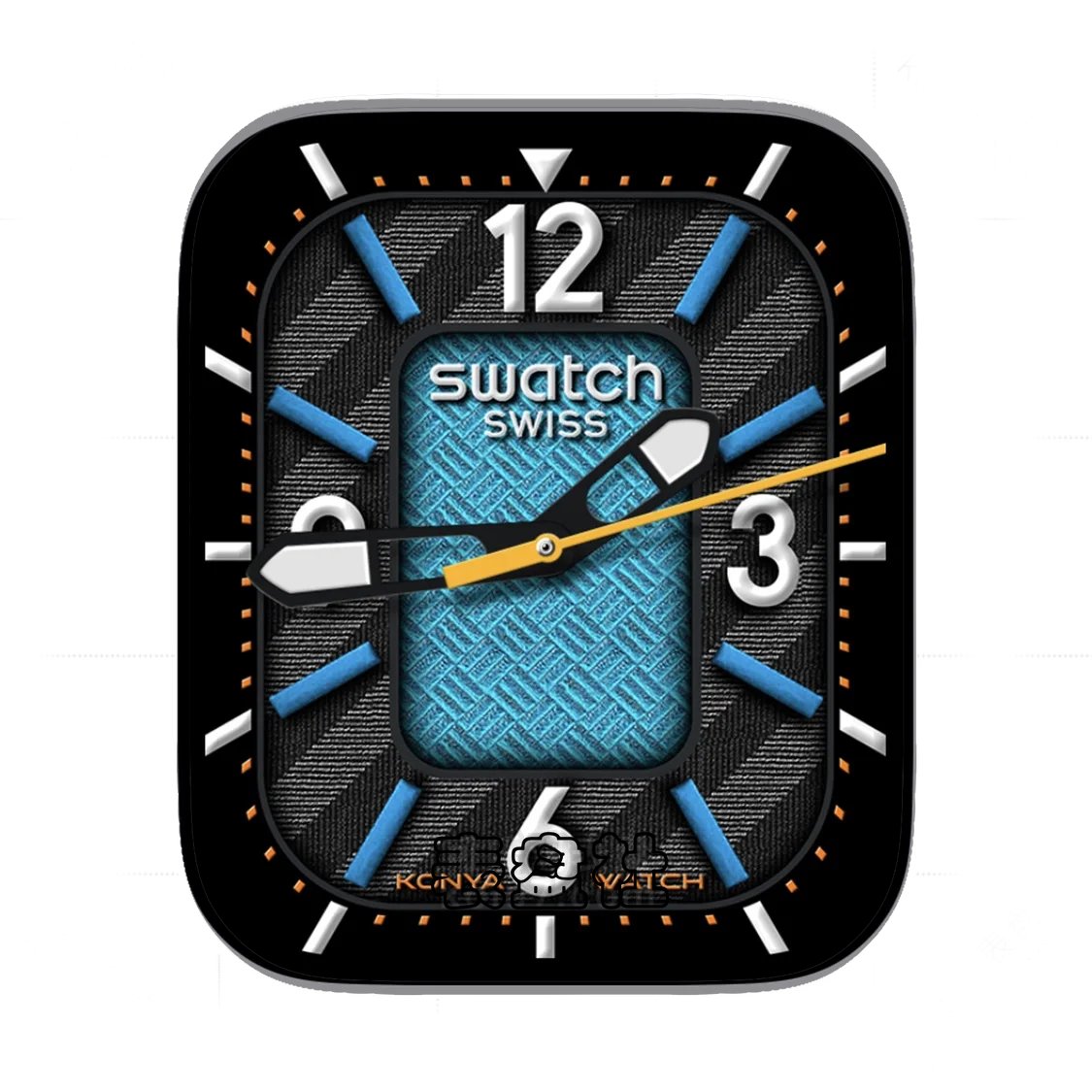 Swatch斯沃琪帆布简约数字表盘