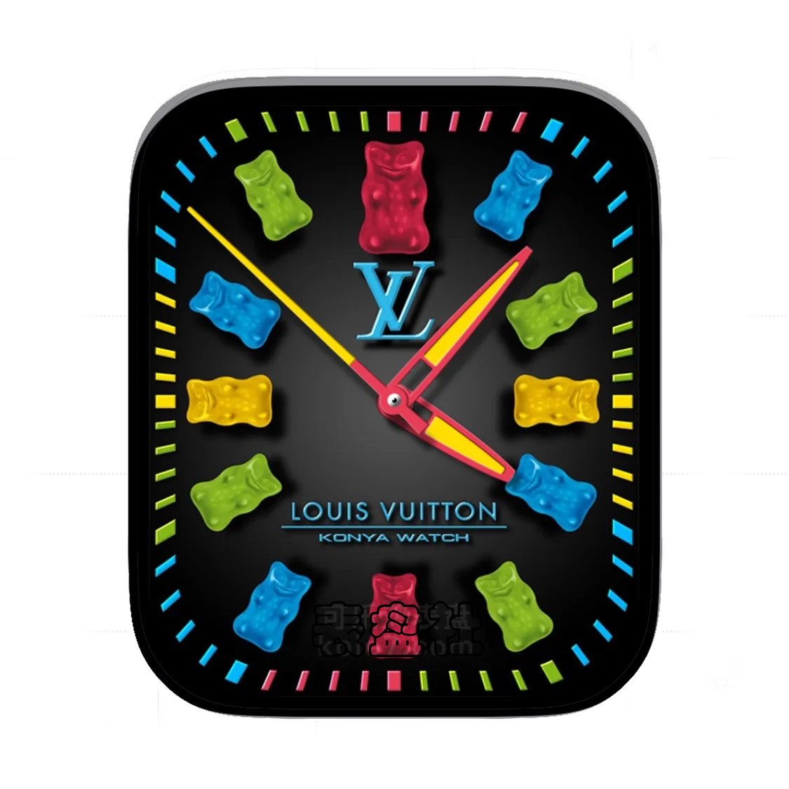 LV路易威登哈里波彩虹糖果表盘