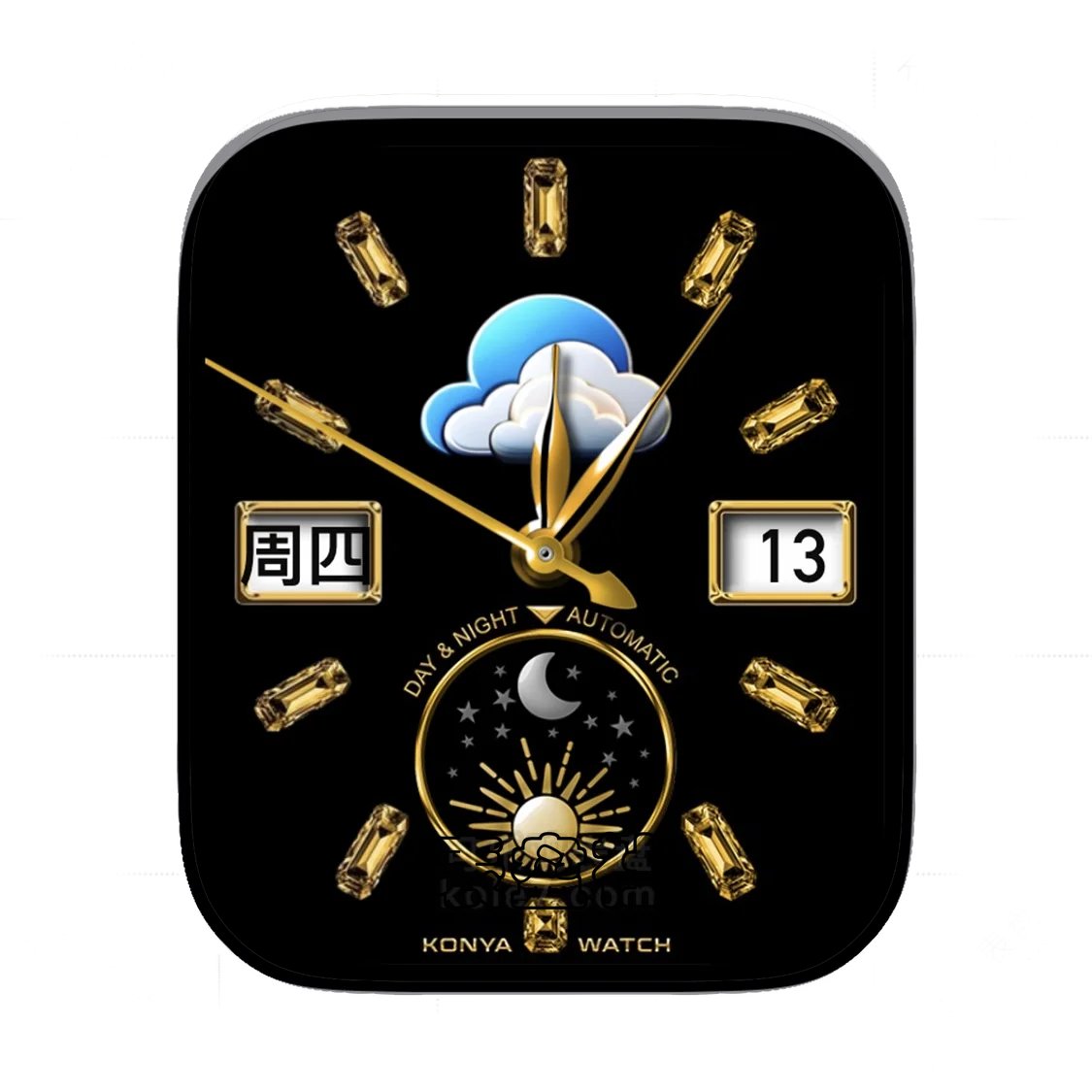 Esprit金钻昼夜简约年历表盘