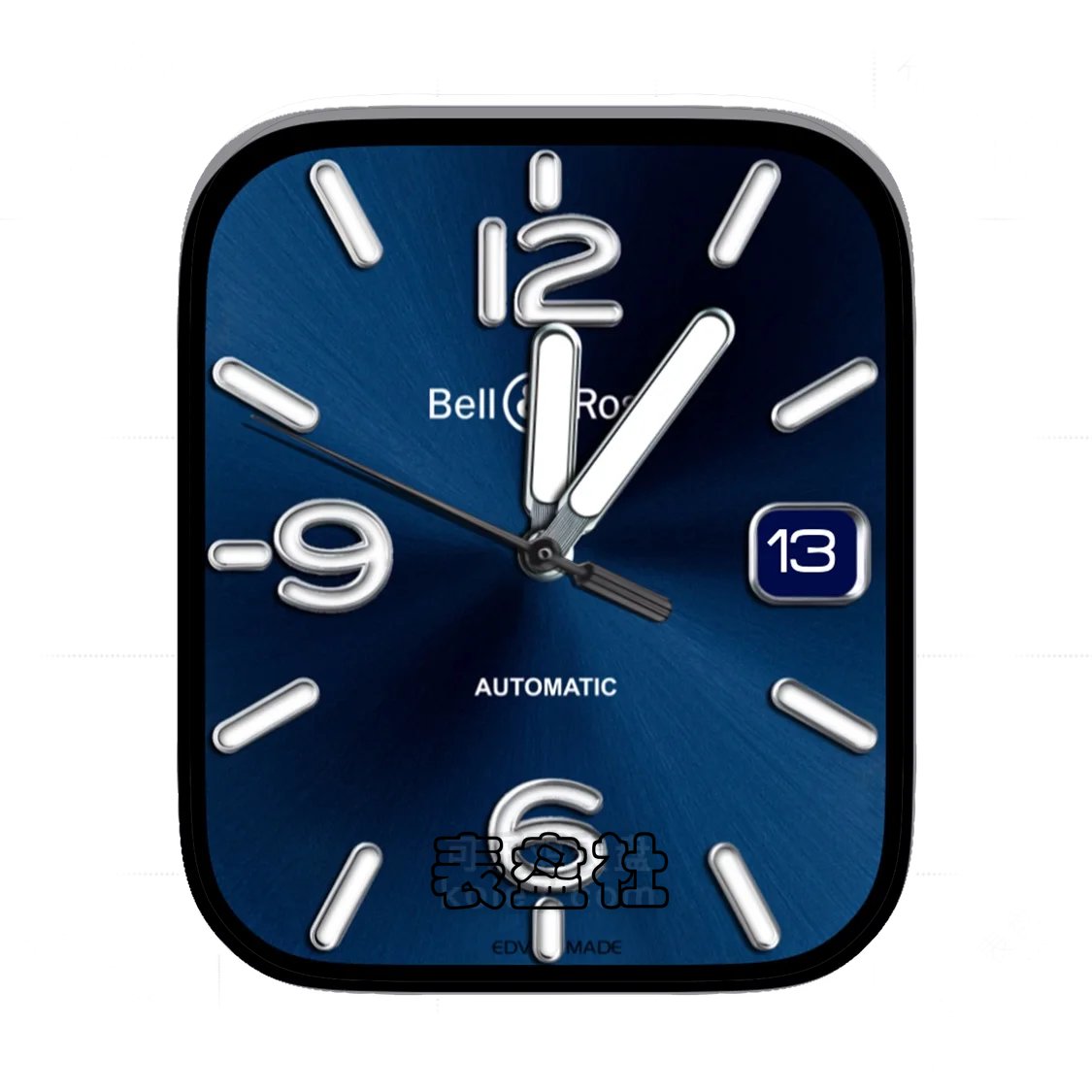 Bell&Ross柏莱士绅士蓝高清数字年历表盘