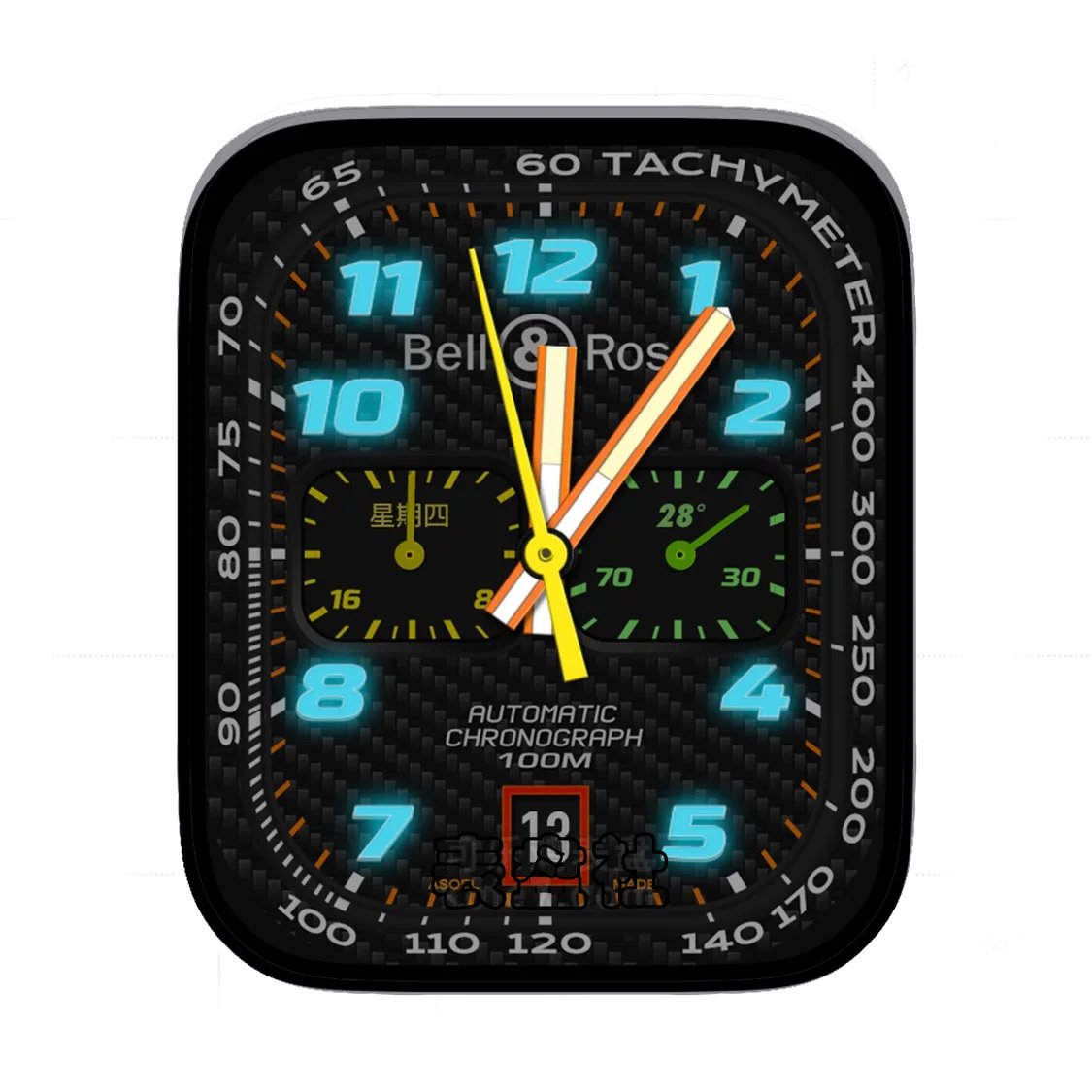 Bell&Ross柏莱士双盘式年历Ultra专用表盘