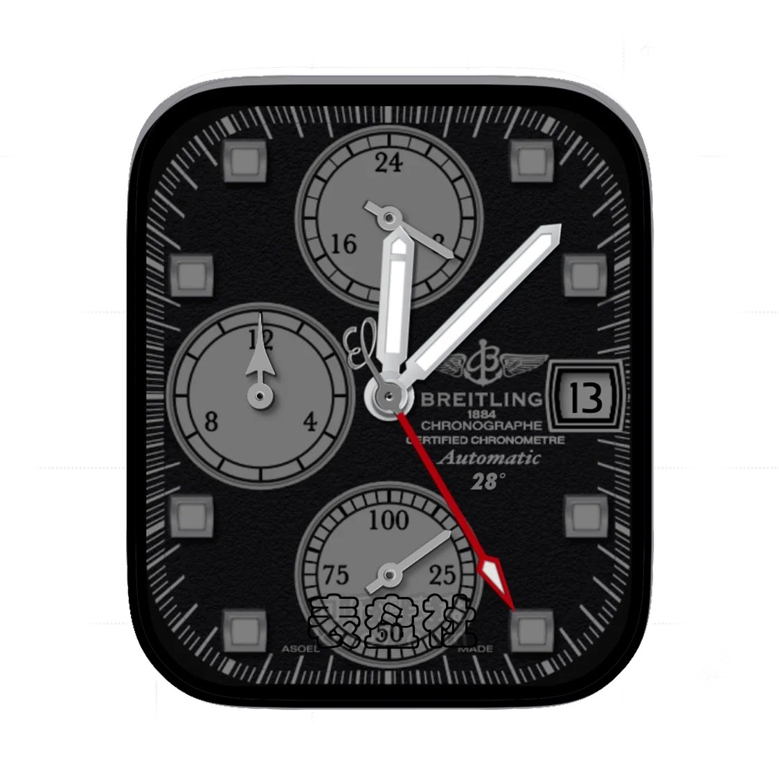 BREITLING百年灵三盘式灰色指针Ultra专用表盘