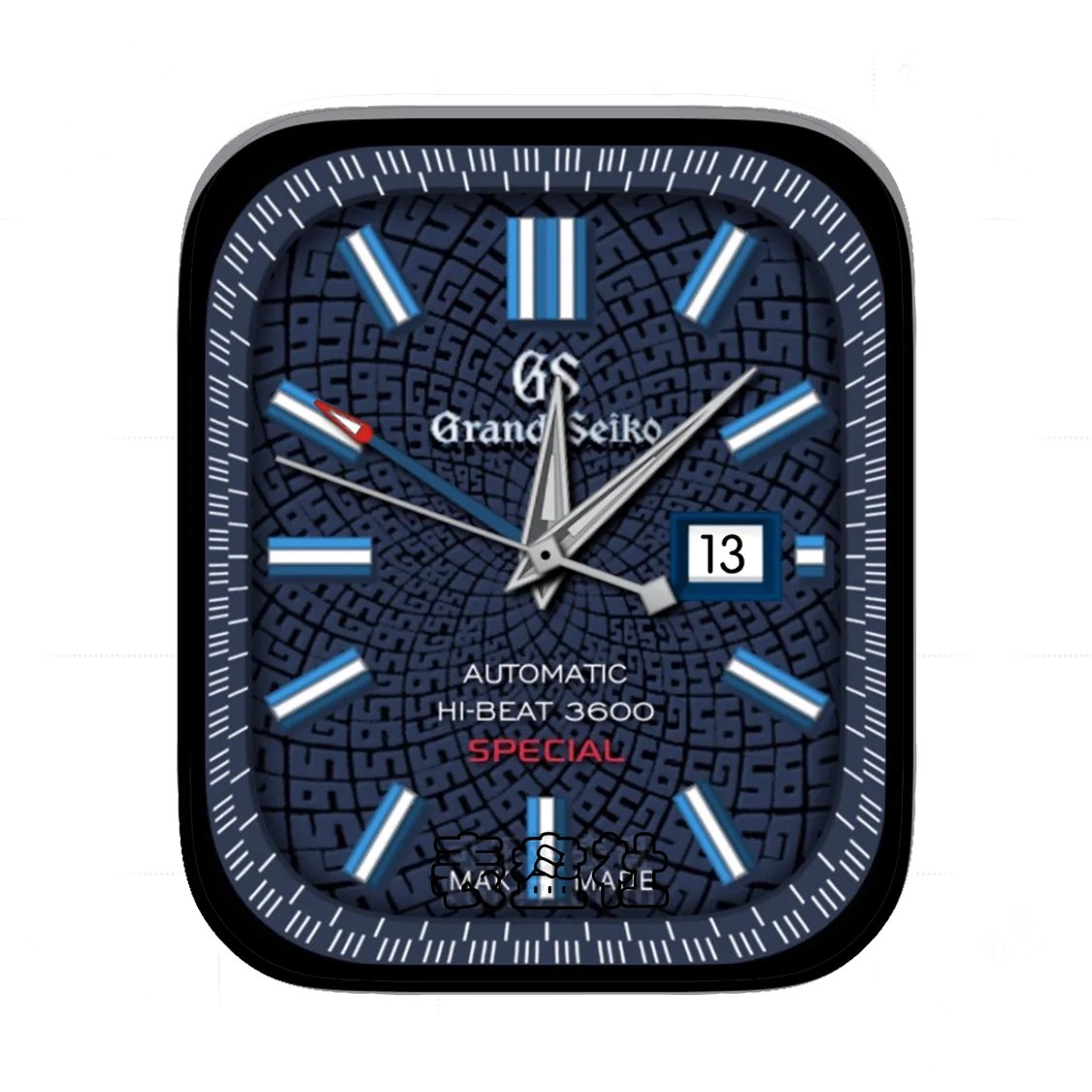 Grand Seiko精工冠蓝狮简约年历Ultra专用表盘