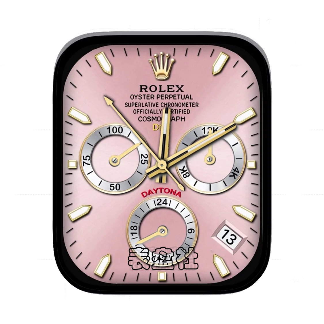 Rolex劳力士粉红三盘式年历Ultra专用表盘