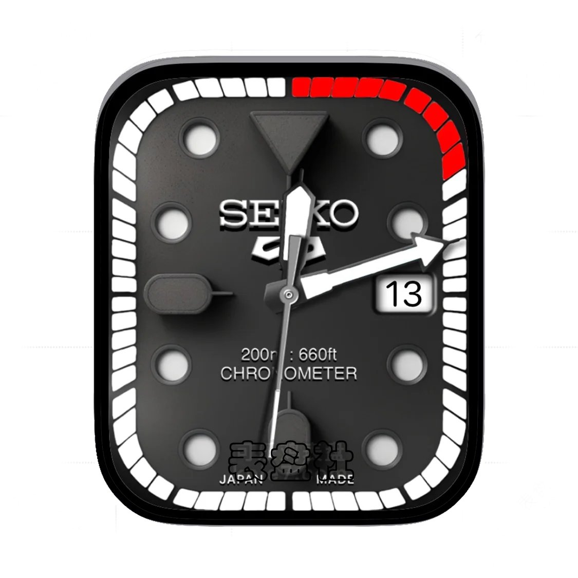 Seiko精工简约灰年历Ultra专用表盘