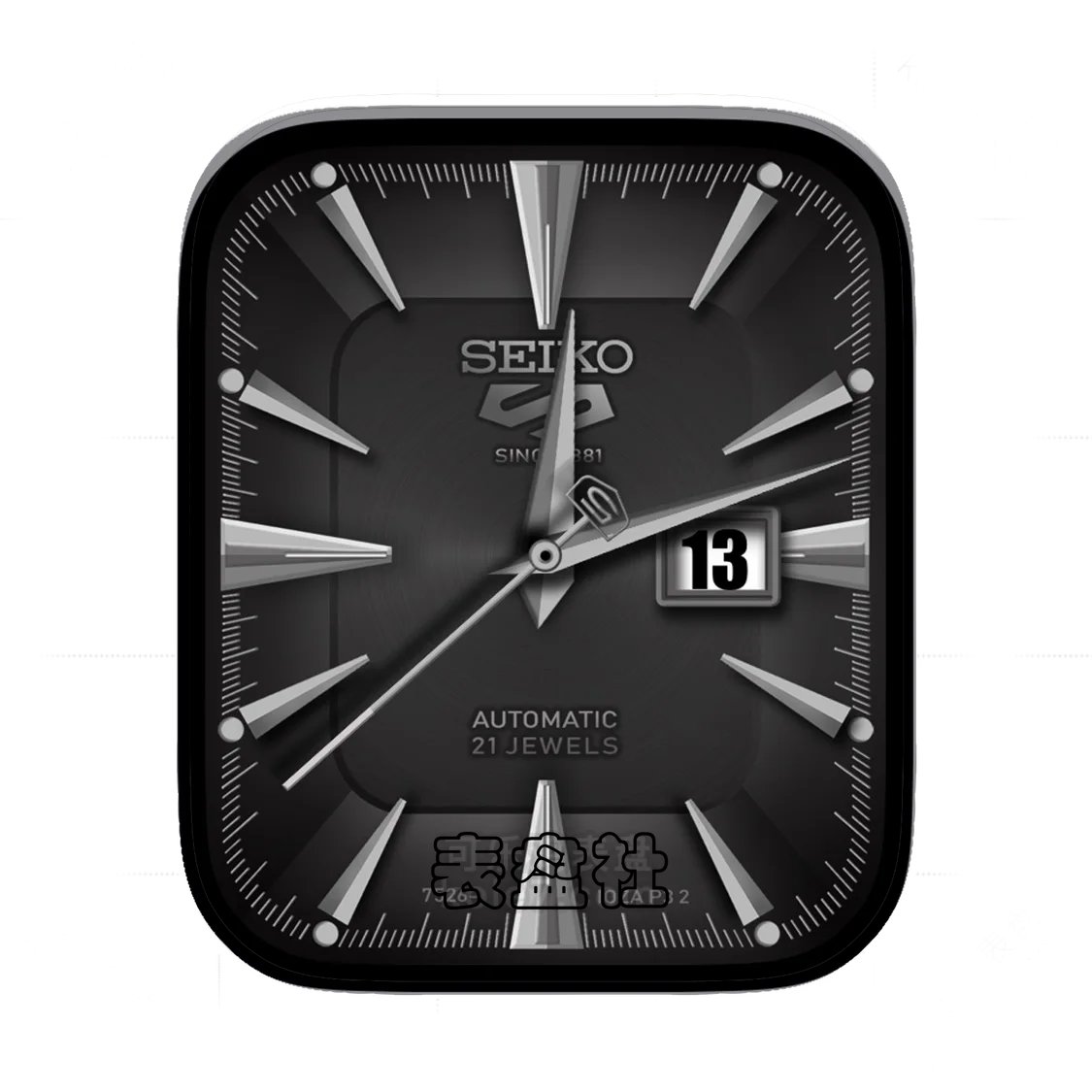 Seiko精工酷黑年历Ultra专用表盘